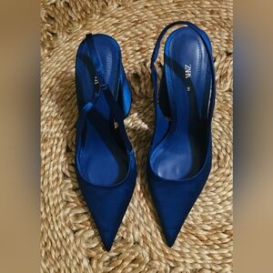 Zara Women's Blue Heels